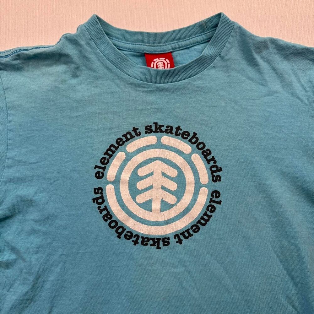 Vintage Blue Element Skateboards Graphic Baby Tshirt Size S